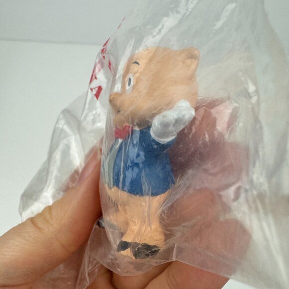 Sealed Vtg 1988 Looney Tunes Porky Pig Cake Topper Figurine Applause Brand - Picture 6 of 10